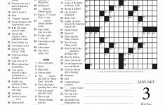 New York Times Sunday Crossword Printable – Rtrs.online - Printable Crossword Nyt