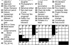Newsday Crossword Puzzle For Mar 31, 2017,stanley Newman - Printable Crossword Puzzles Newsday