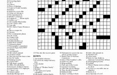 Newspaper Printable Crossword Puzzles - Masterprintable - Printable Crossword Puzzles New York Times Free