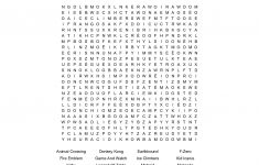 Nintendo Word Search - Wordmint - Zelda Crossword Puzzle Printable