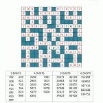 Number Fill In Puzzles   Printable Cross Number Puzzle