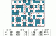 Number Fill In Puzzles - Printable Crossword #5