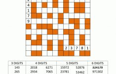 Number Fill In Puzzles - Printable Number Fill In Puzzles