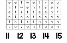 Numbers 11 - 20 Word Search Puzzle | Printable Gamez | Number Words - Printable Marathi Crossword Puzzles Download