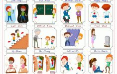 Opposites - Free Esl, Efl Worksheets Madeteachers For Teachers - Printable Opposite Puzzles