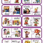 Opposites Puzzle Game Part 1 Worksheet   Free Esl Printable   Printable Opposite Puzzles