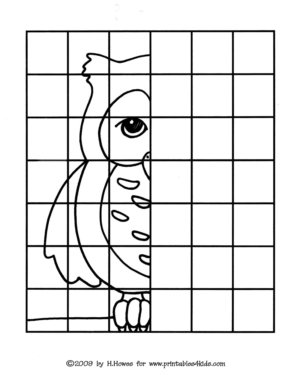Owl Complete The Picture Drawing : Printables For Kids – Free Word - Printable Pencil Puzzles