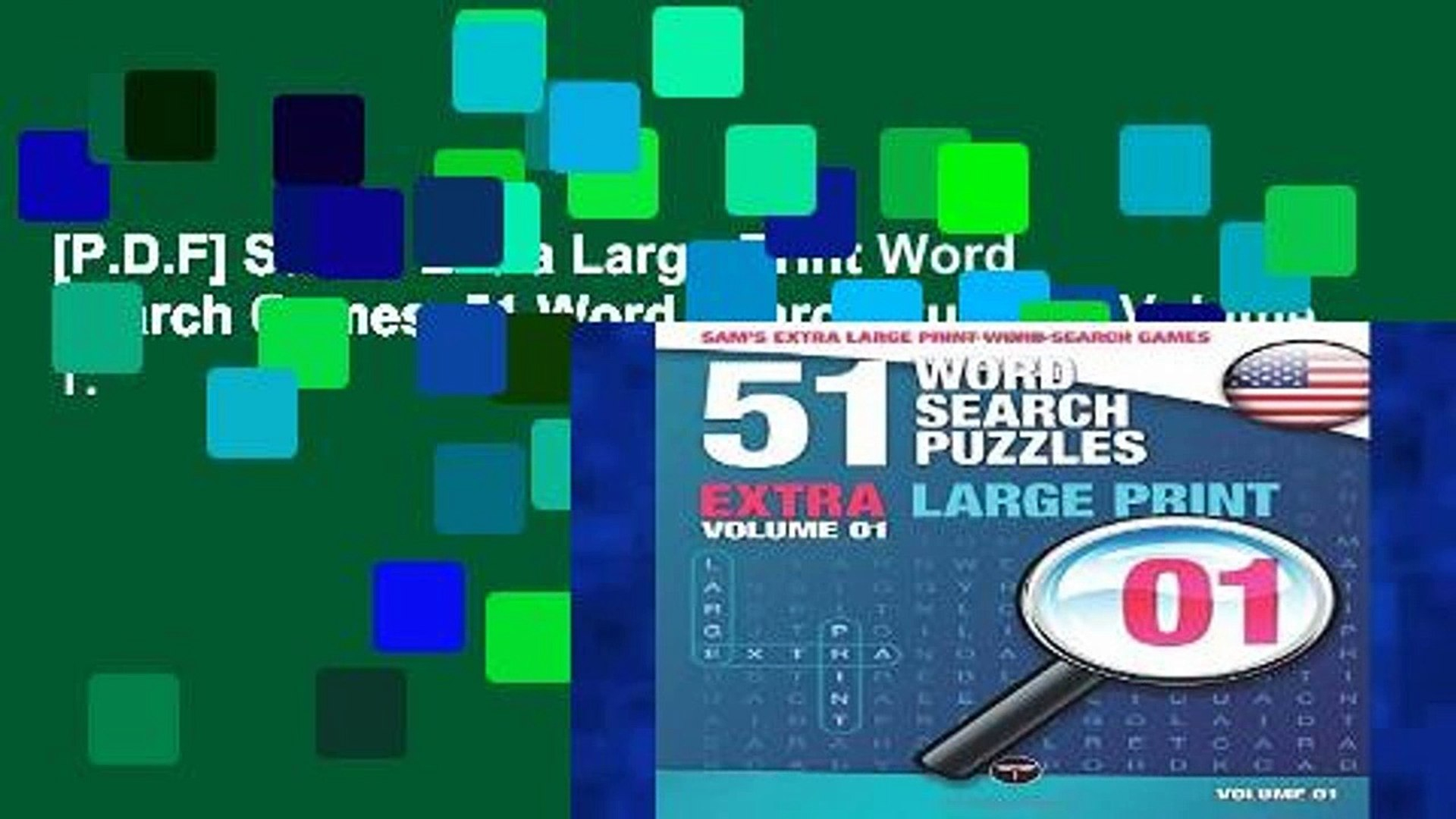 P.d.f] Sam S Extra Large-Print Word Search Games, 51 Word Search - Printable Puzzle Games Pdf
