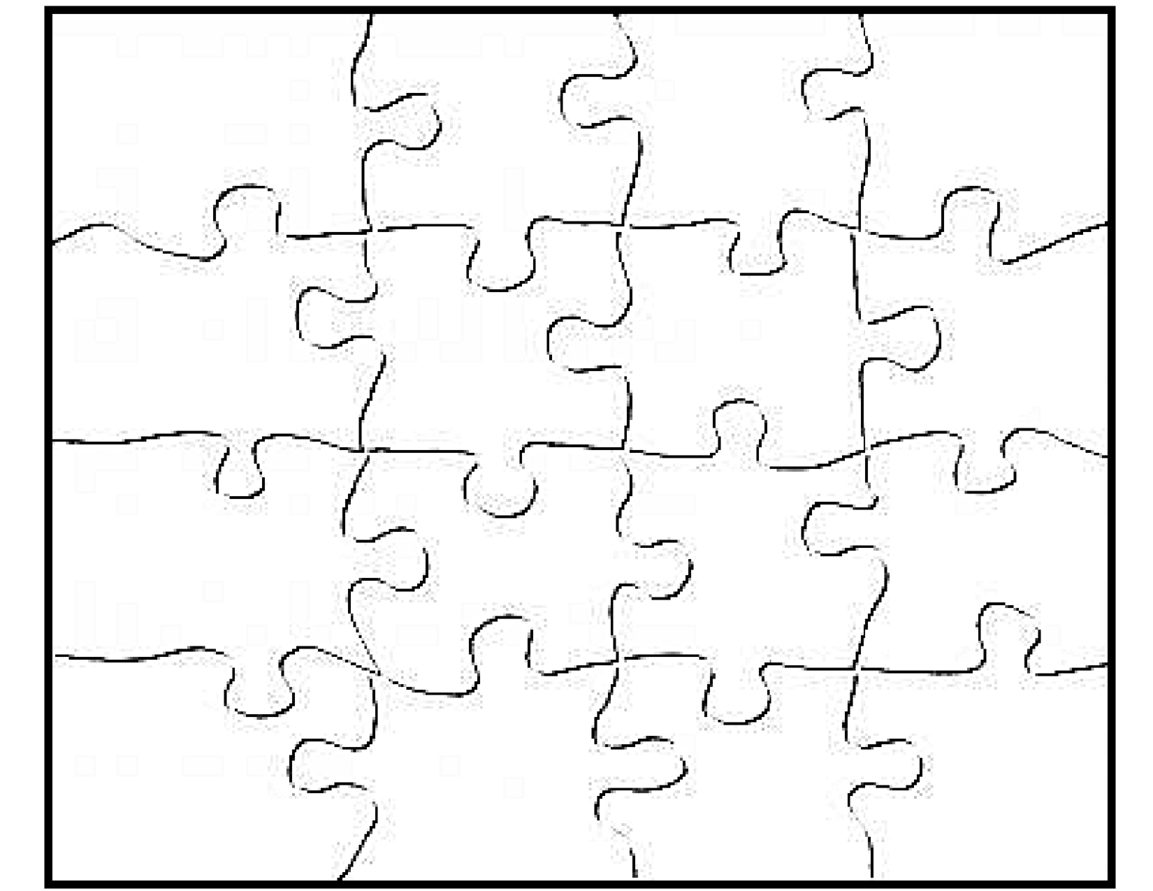 P Is For Puzzle - Free Blank Jigsaw Puzzle Template Printable - Printable 8 Piece Jigsaw Puzzle
