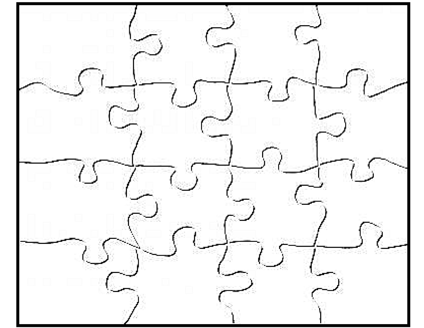 Printable Jigsaw Puzzle Templates Blank - Printable Crossword Puzzles