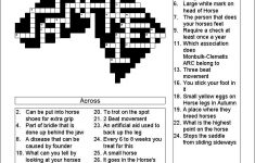 Painless Cryptic Crossword – Take Care Of It On The Internet Or Work - Printable Horse Crossword Puzzles