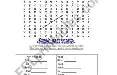 Past Tense Crossword Puzzle - Esl Worksheetsulmanman - Crossword Puzzles Printable On Tenses