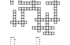 Periodic Table Crossword Pdf New Printable Element Crossword Puzzle - Crossword Puzzle And Answers Printable