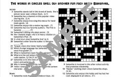 Personalized Printable Custom Crossword Puzzles For Teens. | Etsy - Printable Crossword #3