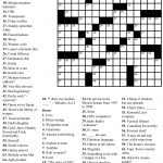 Pinjim Fraunberger On Crossword Puzzles | Free Printable   Crossword Puzzle And Answers Printable