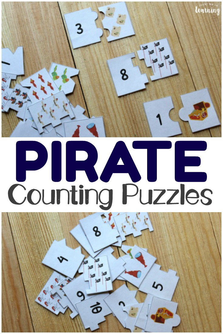Pirate Printable Counting Puzzles For Kids - Look! We&amp;#039;re Learning! - Printable Educational Puzzles