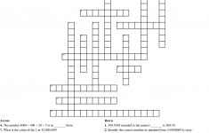 Place Value Crossword Puzzle Crossword - Wordmint - Rounding Crossword Puzzle Printable