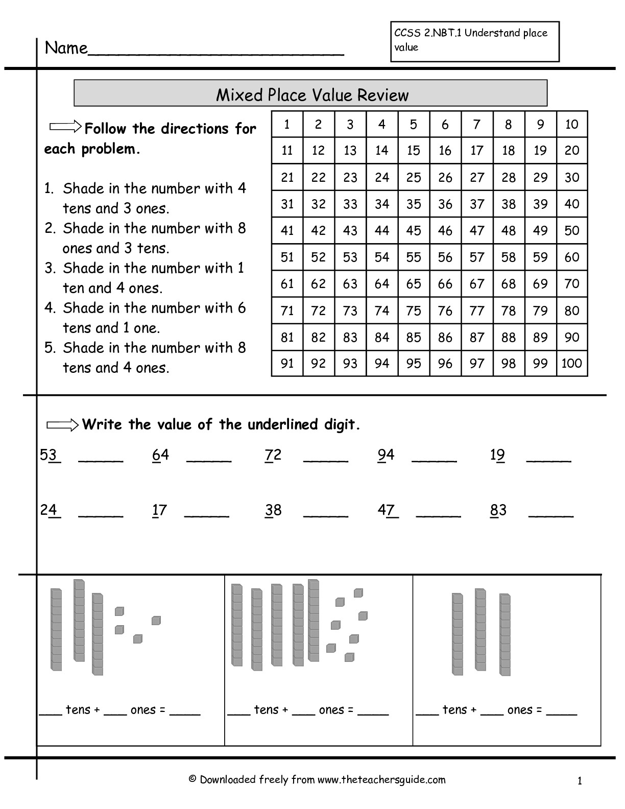 Place Value Worksheets From The Teacher&amp;#039;s Guide - Printable Place Value Puzzles