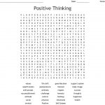 Positive Thinking Word Search   Wordmint   Printable Wellness Crossword Puzzles
