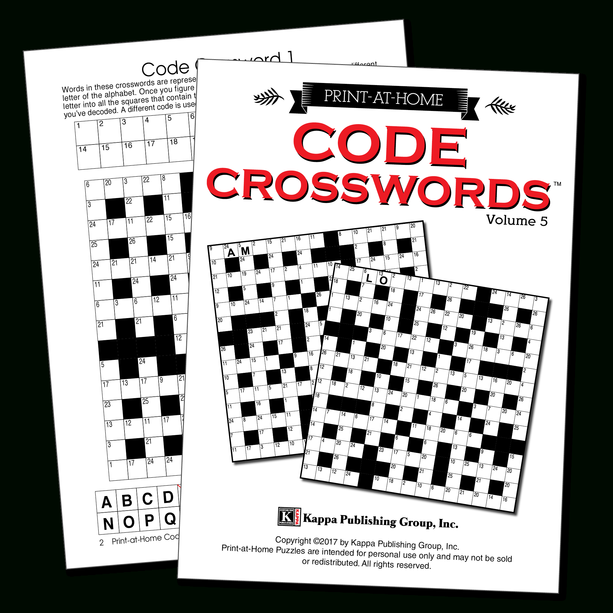 Print-At-Home Code Crosswords – Kappa Puzzles - Printable Variety Puzzles