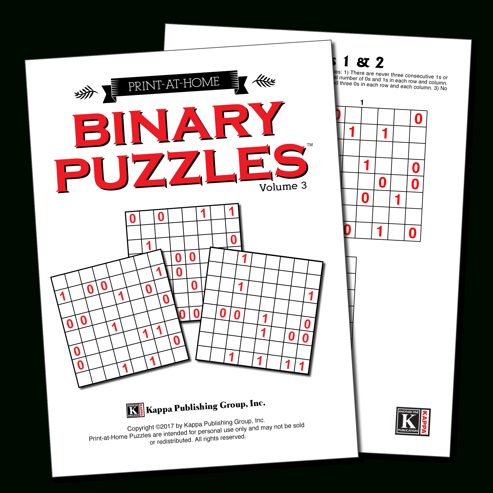 Print-At-Home – Kappa Puzzles - Printable Binary Puzzle