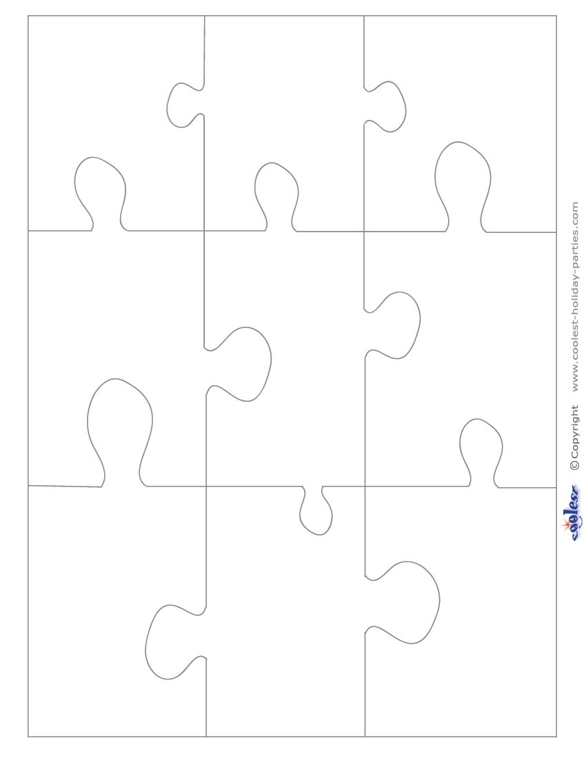 Print Out These Large Printable Puzzle Pieces On White Or Colored A4 - Printable Giant Puzzle Pieces