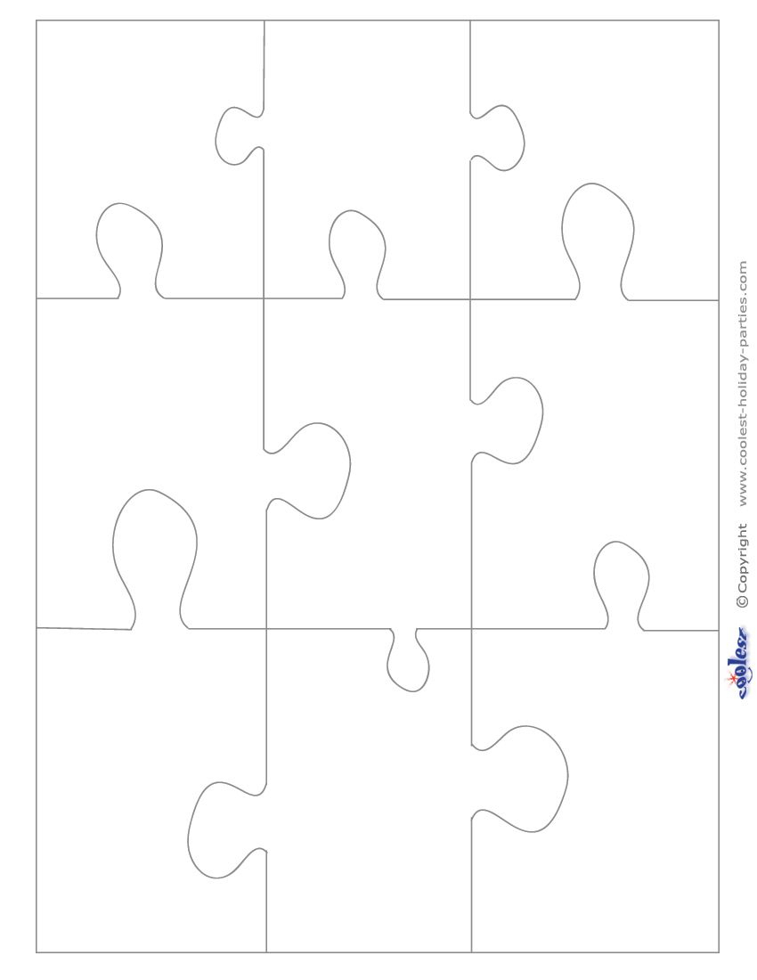 Print Out These Large Printable Puzzle Pieces On White Or Colored A4 - Printable Jigsaw Puzzle Template Generator