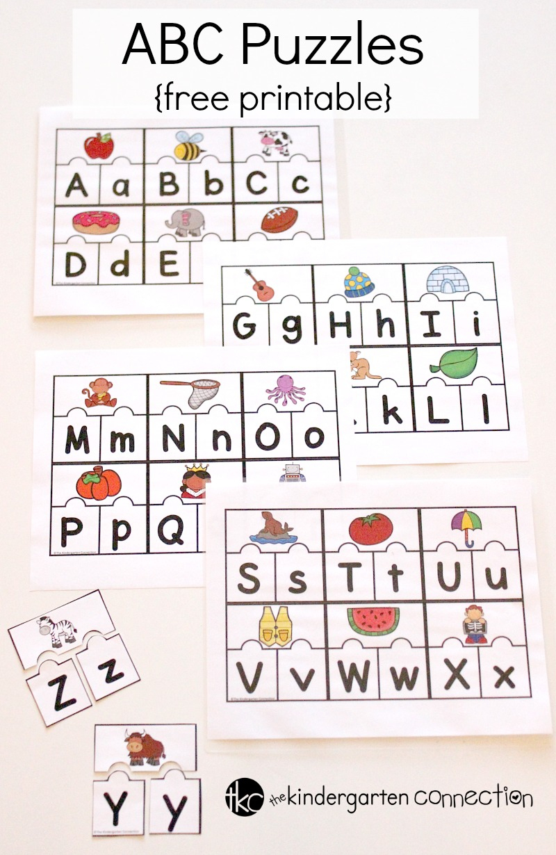Printable Abc Puzzles For Pre-K And Kindergarten - Printable Puzzles To Do At Work
