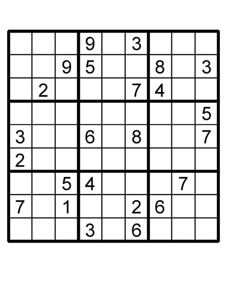 Sudoku X Printable Puzzles | Printable Crossword Puzzles