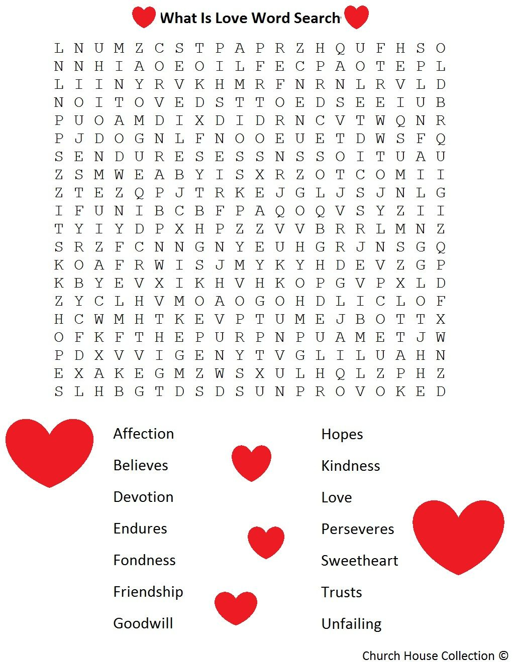 Printable Christian Valentine Craft | Valentine Word Search For Kids - Valentine Crossword Puzzles Printable