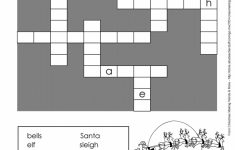 Printable Christmas Crossword Puzzle | A To Z Teacher Stuff - Crossword Puzzle 1St Grade Printable
