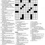 Printable Crossowrd Puzzles Chemistry Tribute Crossword Puzzle Chem   Easy Printable Crossword Puzzles And Answers