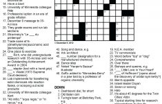 Printable Crossowrd Puzzles Chemistry Tribute Crossword Puzzle Chem - La Times Printable Crossword Puzzles December 2018