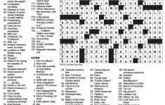 Printable Crossword Dictionary Ã€Žfire Signã€ - Boston Globe Crossword Puzzle Printable