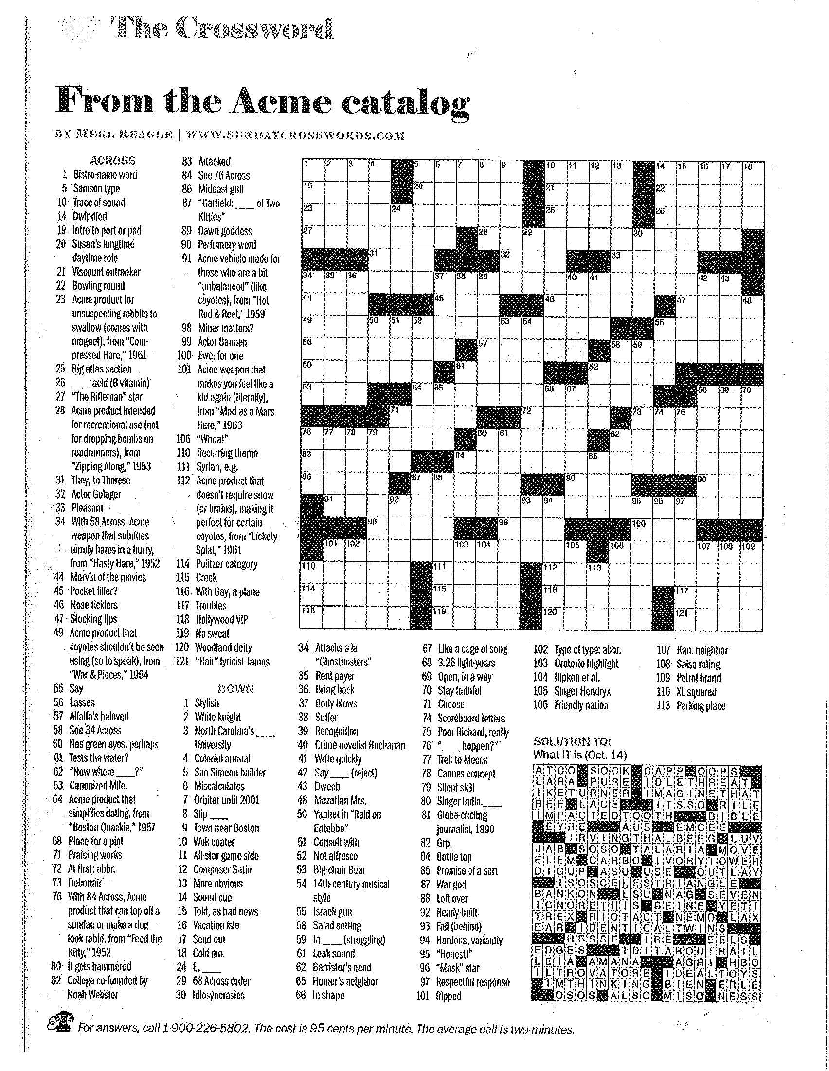 Printable Crossword Puzzles Merl Reagle | Download Them Or Print - Printable Crossword Puzzles Merl Reagle