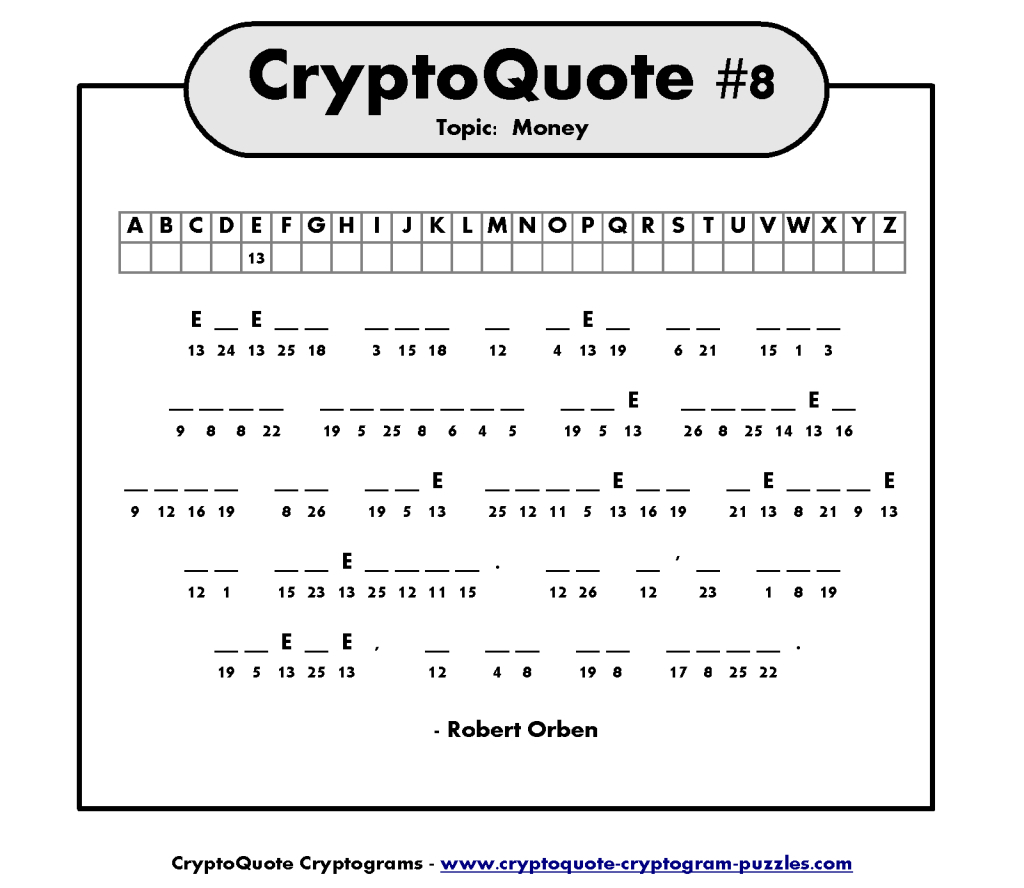 Printable Cryptograms For Adults - Bing Images | Projects To Try - Printable Puzzles Cryptograms