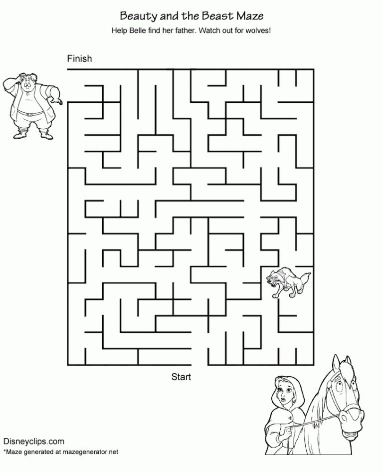 Printable Disney Mazes | Disneyclips - Printable Disney Puzzles ...