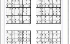 Printable Easy Sudoku | Math Worksheets | Sudoku Puzzles, Maths - Printable Puzzles By Krazydad