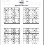 Printable Easy Sudoku | Math Worksheets | Sudoku Puzzles, Maths   Printable Sudoku Puzzles Krazydad