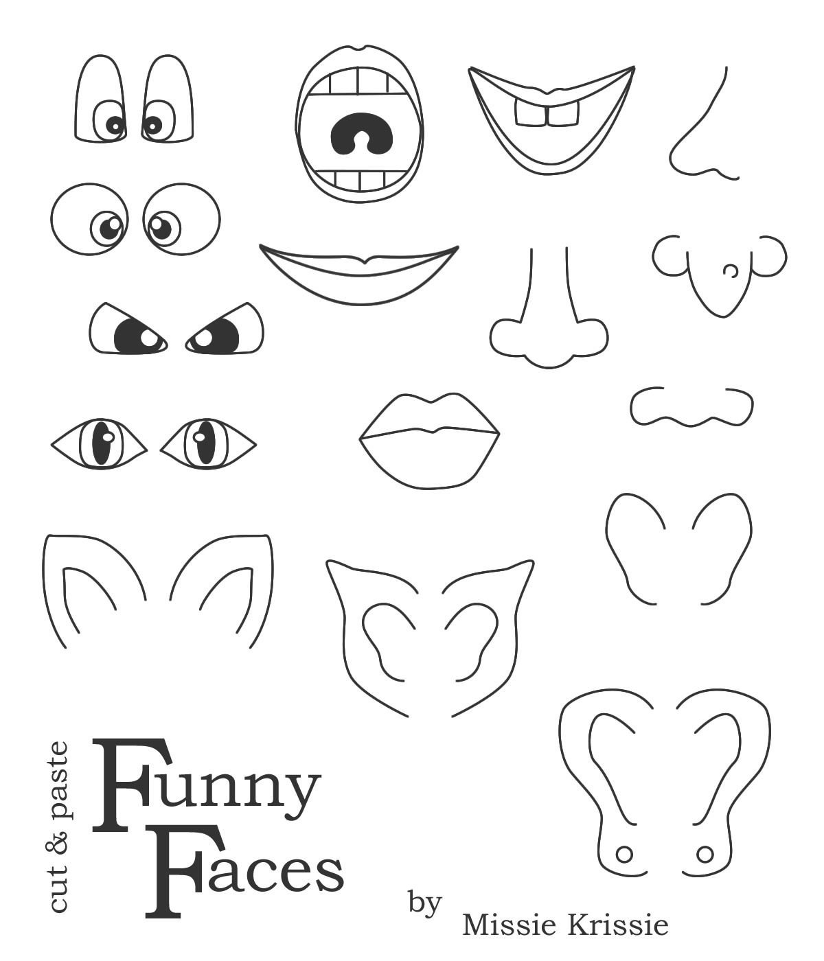 Printable Funny Face Images |  , Wait For It To Load, Right Click - Printable Face Puzzle
