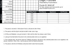 Printable Logic Puzzle – Myheartbeats.club - Printable Deduction Puzzles