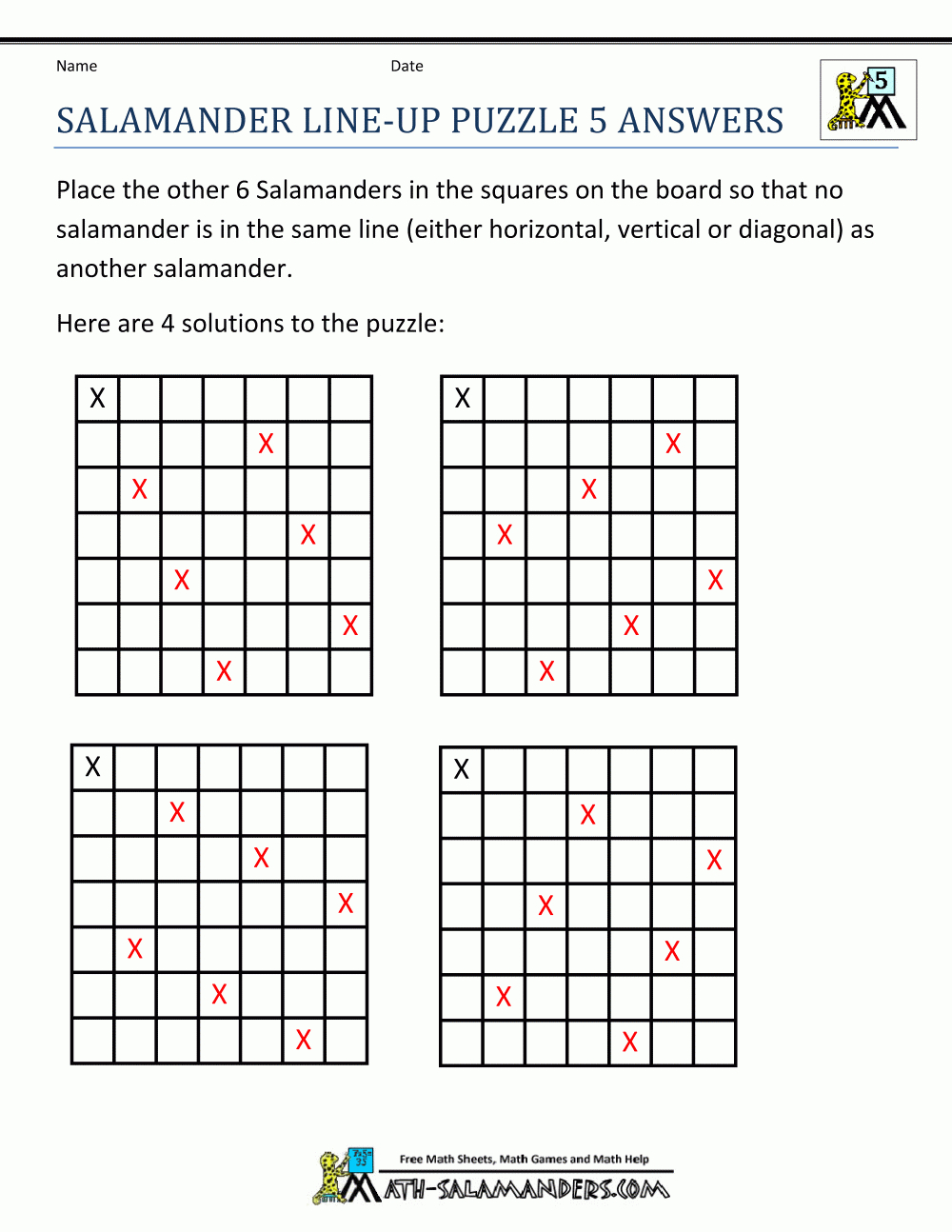 Printable Math Puzzles 5Th Grade - Crossword Puzzle Printable 5Th Grade