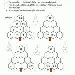 Printable Math Puzzles 5Th Grade   Printable Decimal Puzzles