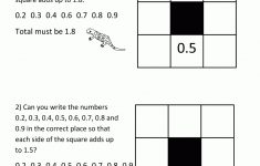 Printable Math Puzzles 5Th Grade - Printable Decimal Puzzles