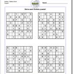 Printable Medium Sudoku Puzzles | Math Worksheets | Sudoku Puzzles   Printable Crossword Puzzles 1978