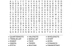 Printable Music Word Search Puzzles | Music Word Search | Word - Printable Music Crossword Puzzles