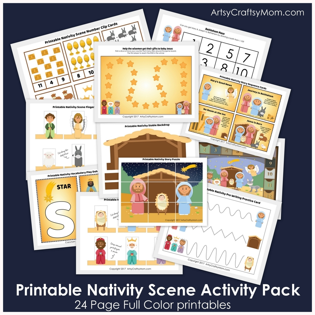 Printable Nativity Scene Activity Pack - Printable Nativity Puzzle