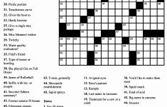 Printable Puzzles For Free Printable Crossword Puzzles Easy For Kids - Printable Crossword Puzzle Adults