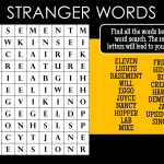 Printable Stranger Things Trivia Treasure Hunt Game   Printable Trivia Puzzles