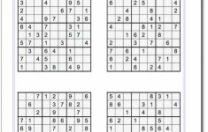Printable Sudoku 4 Per Page | Printable Sudoku Free - Printable Sudoku Puzzles 8 Per Page